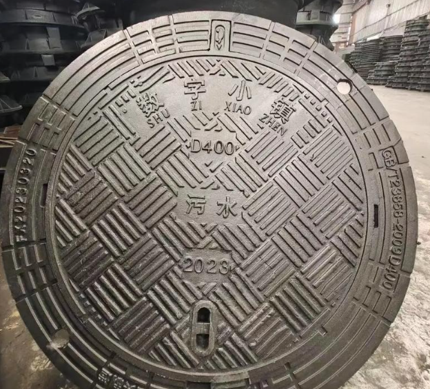 蒲县球墨铸铁防沉降井盖展示